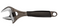 Adjustable Wrench, 10'', BLACK, BAC 9072