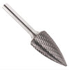 Carbide Burs, Pointed Tree, SG Type, 1/4" Shank