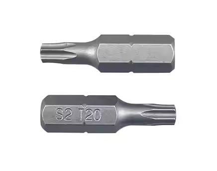 Torx Tamper Insert Bit, 1/4" Hex, Steel