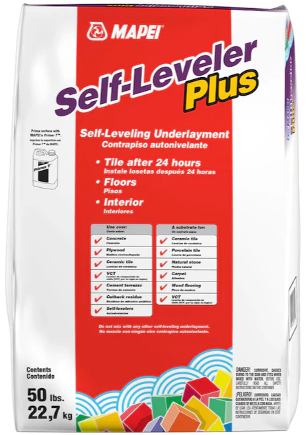 Mapei, Self Leveler Plus, Self-leveling Underlayment, 50 LB Bag