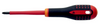Phillips Screwdriver, Insulated, Steel, Rubber Handle, #0 x 160 mm