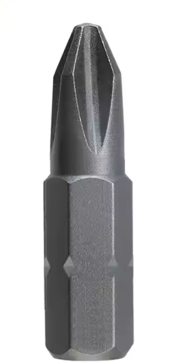 Phillips Insert Bit, 1/4" Hex, Steel