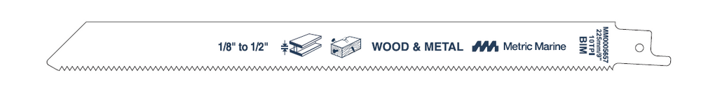 Reciprocating Saw Blades, Steel, MM