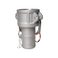 Camlock Coupler, Female x Hose Shank, Aluminum, Type C