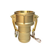 Camlock Coupler, Female x Hose Shank, Brass, Type C