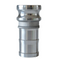 Camlock Adapter, Male x Hose Shank, Stainless Steel, Type E