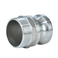 Camlock Adapter, Male x Male NPT, Aluminum, Type F