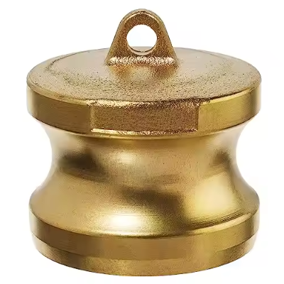 Camlock Dust Plug, Male End Adapter, Brass, Type DP