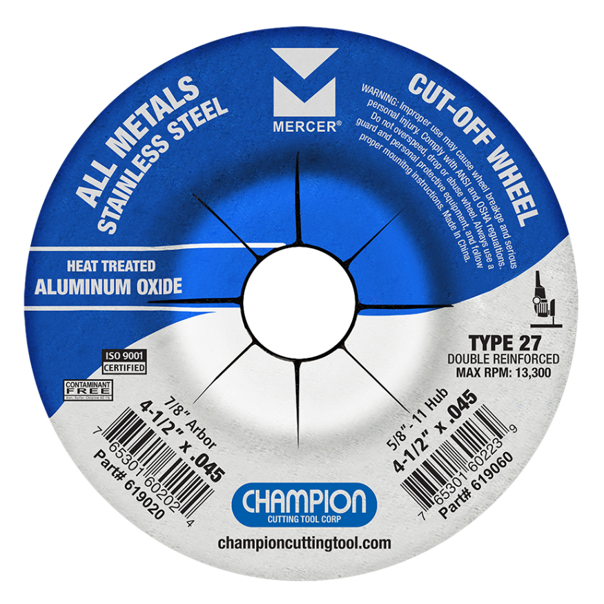 Cutting Disc, Depressed Center, Aluminum Oxide, Type 27