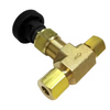 Needle Valve, Brass, Straight, With Cutting Ring and Tube Nuts