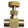 Needle Valve, Brass, Straight, Female