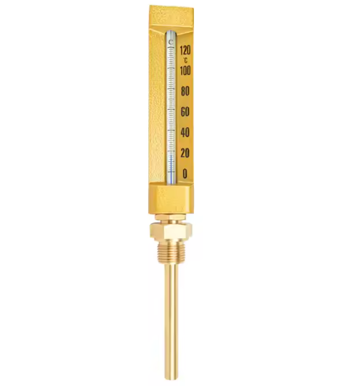 Engine Thermometer, Straight, Type 174B, 0-200C, 4" x 63 mm