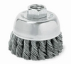 Knotted Wire Cup Brush, Steel