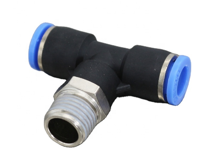 Push To Connect, Male Branch Tee, Fitting