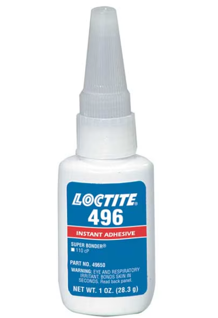 Loctite 496, Instant Adhesive, Clear, 1 oz