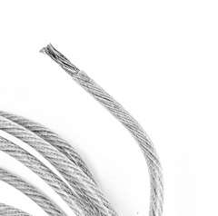 Cable, PVC Coated, (7 x 19), Stainless Steel (Per Foot)