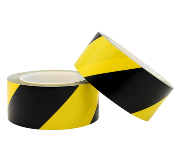 Barricade Tape, Vinyl, Black and Yellow