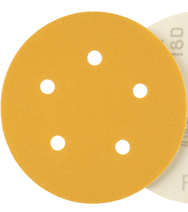 Hook and Loop Discs, Aluminum Oxide, 5" x 5 Holes