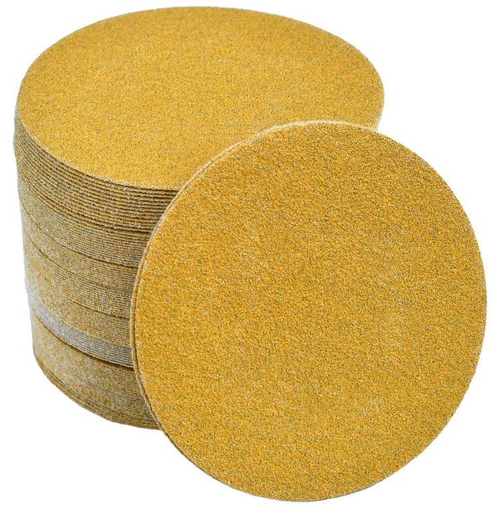 Hook and Loop Discs, Aluminum Oxide, 6" x No Holes