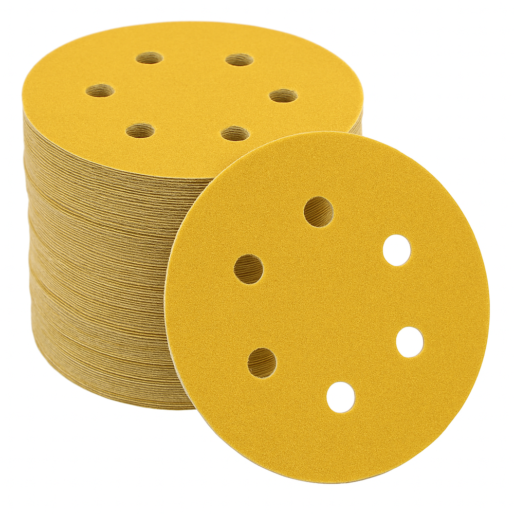 Hook and Loop Discs, Aluminum Oxide, 6" x 6 Holes
