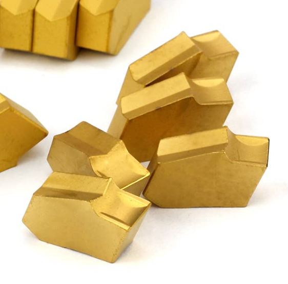 Cut Off and Grooving Insert, Carbide, TiN