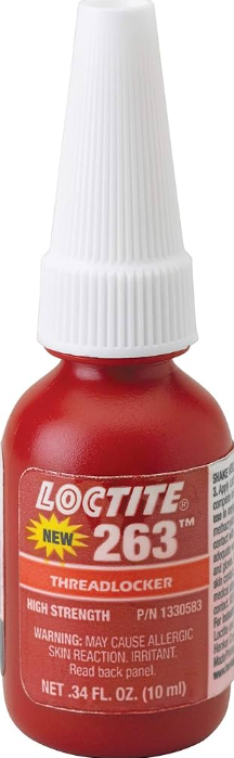 Loctite 263, Primerless Threadlocker, High Strength, 10 ml