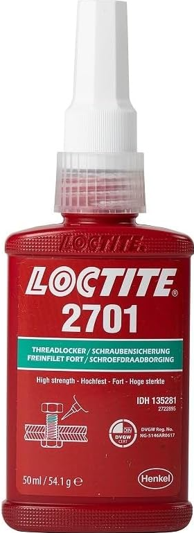 Loctite 271, Thread locking Adhesive, Maximum Strength, 50 ml