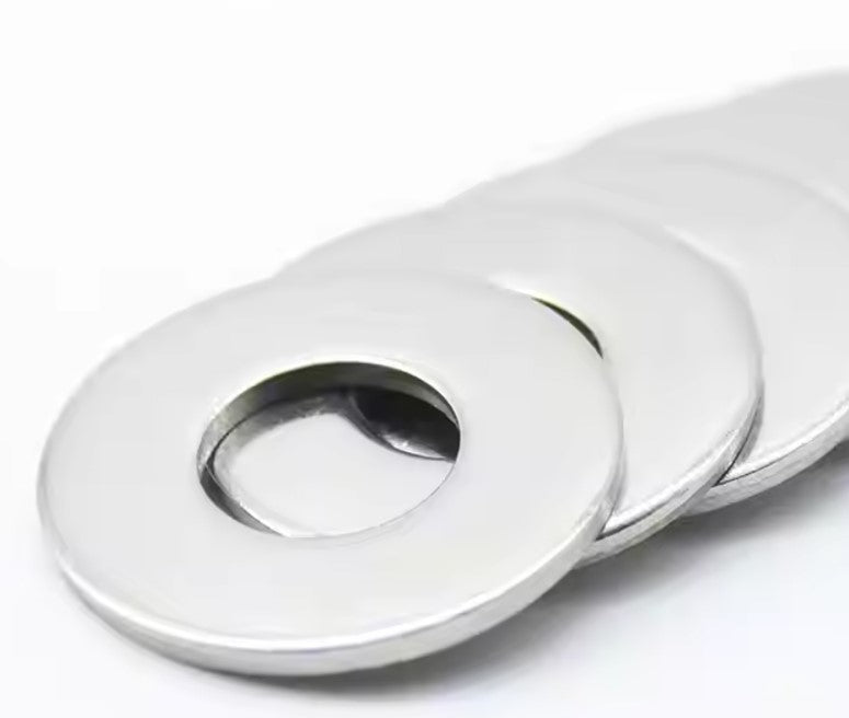 Oversized Flat Washers, Stainless Steel, M18, 25-Pack