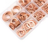 Sealing Washer, Copper, Assortment, 6-20 mm, 8 Sizes, 240 Pcs