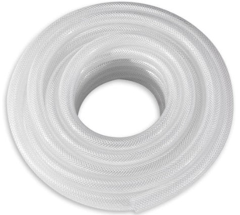 Air and Water Hose, PVC, Polybraid, Clear (Per Foot)