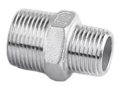 Reducing Hex Nipple, Stainless Steel