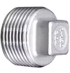 Square Head Plug, Stainless Steel