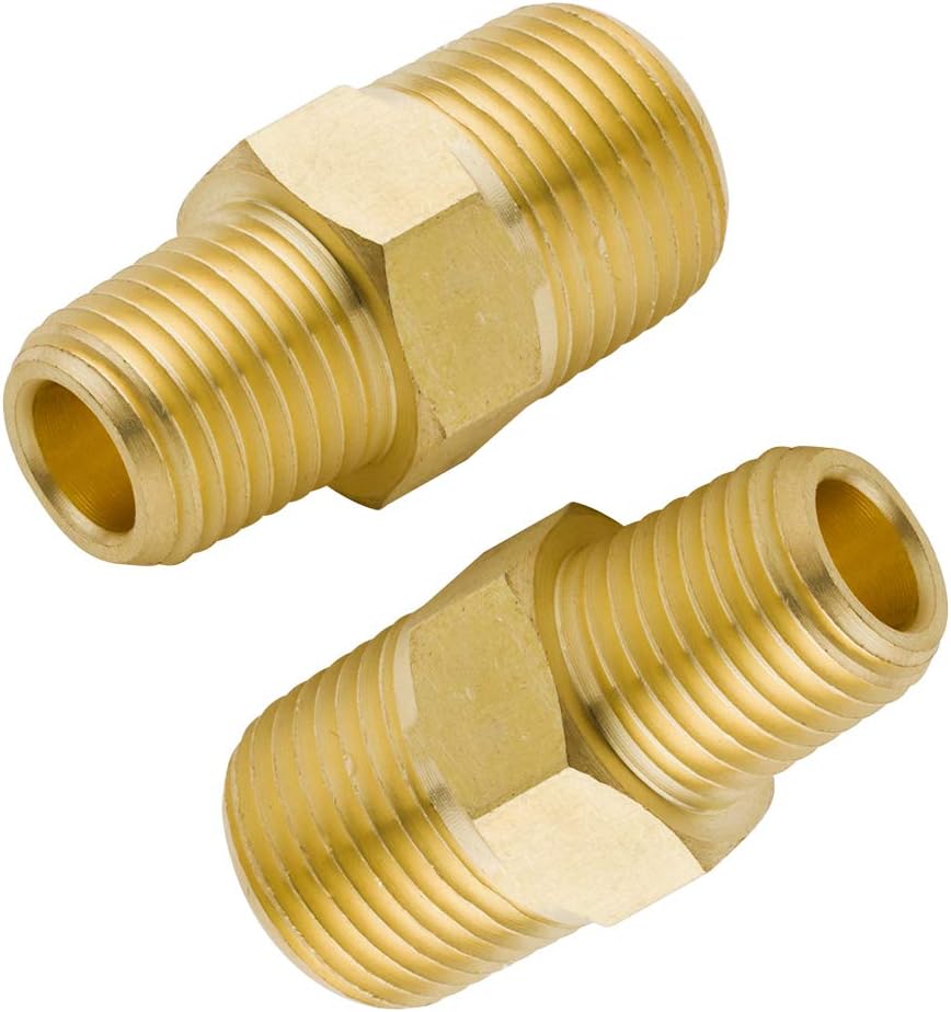 Reducing Hex Nipple, Brass