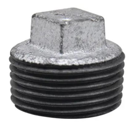 Square Head Plug, Gavanized Steel