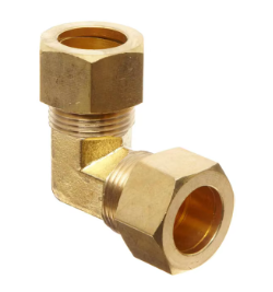 Compression Elbow, W-Type, Brass