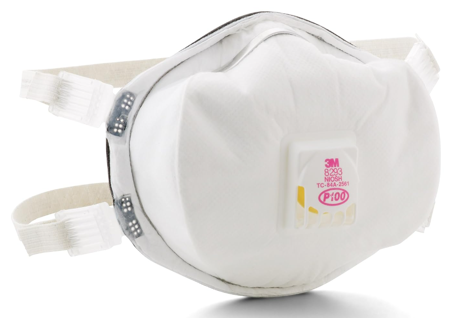 Disposable Respirator With Valve, P100, 3M 8293