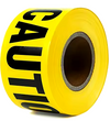 Hazard Warning Tape, Vinyl, Black and Yellow