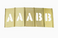 Stencil Set, Letters, Brass