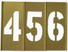 Stencil Set, Numbers, Brass