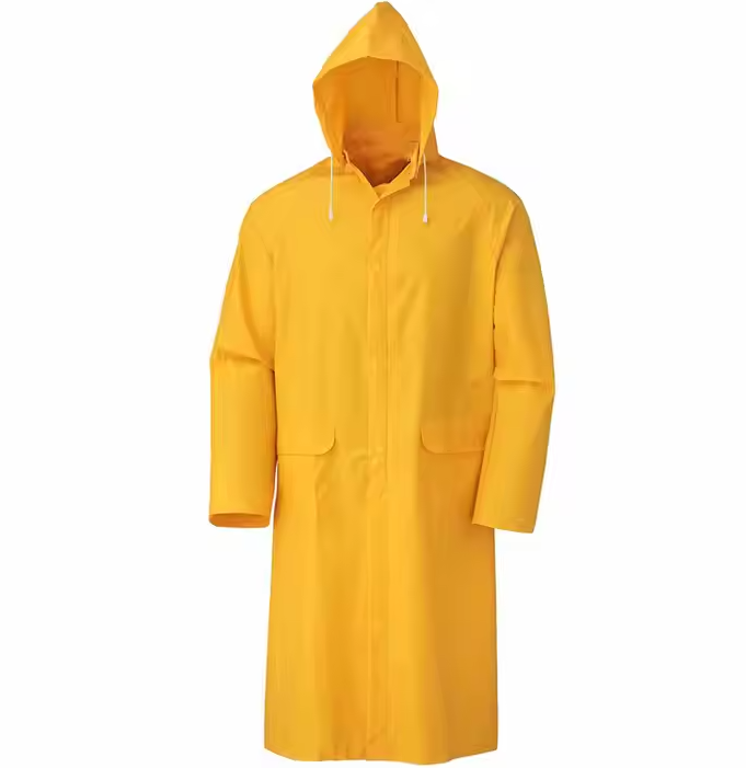 Rain Coat With Hood, Yellow
