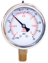 Compound Gauge, Stainless, Rimless, Brass Internals, Glycerin