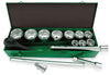 Socket Wrench Set, Chrome, 1'' Dr, 6 Point, 15 Pc