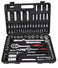 Socket Wrench Set, Chrome, 1/4", 3/8" & 1/2" Dr, 60 Pc