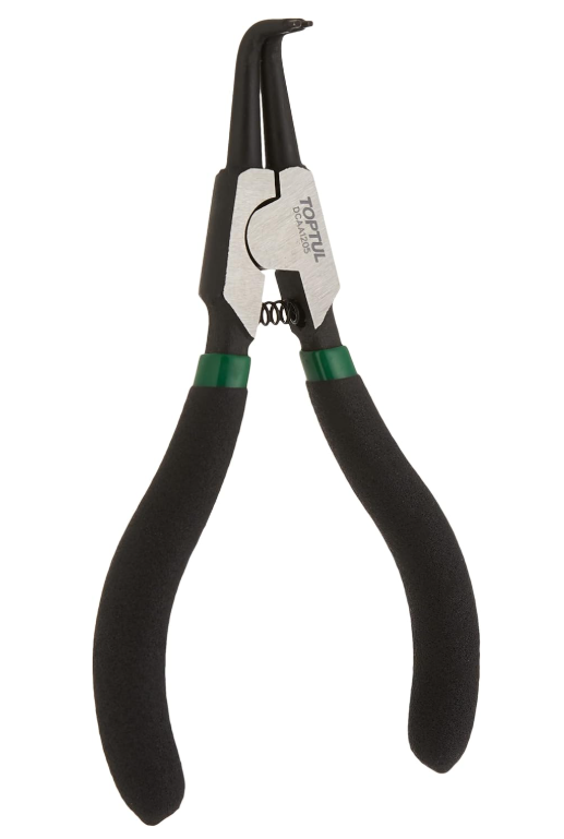 Retaining Ring Plier, External, Bent, Steel