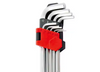 Hex Key Set, Short Arm, 0.05"-3/8", 13-Pc