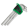 Hex Key Set, Long Arm, Steel, 1.5-10mm, 9-Pc
