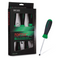 Slotted Screwdriver Set, Steel, Rubber Handle, 3 - 6.5 mm, 5 Pc