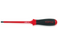 Slotted Screwdriver, Insulated , Steel, Rubber Handle