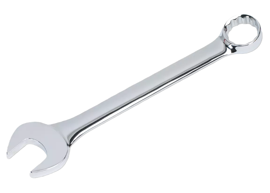 Combination Wrench, Chome, Metric