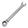 Ratchet Combination Wrench, Chrome, Metric